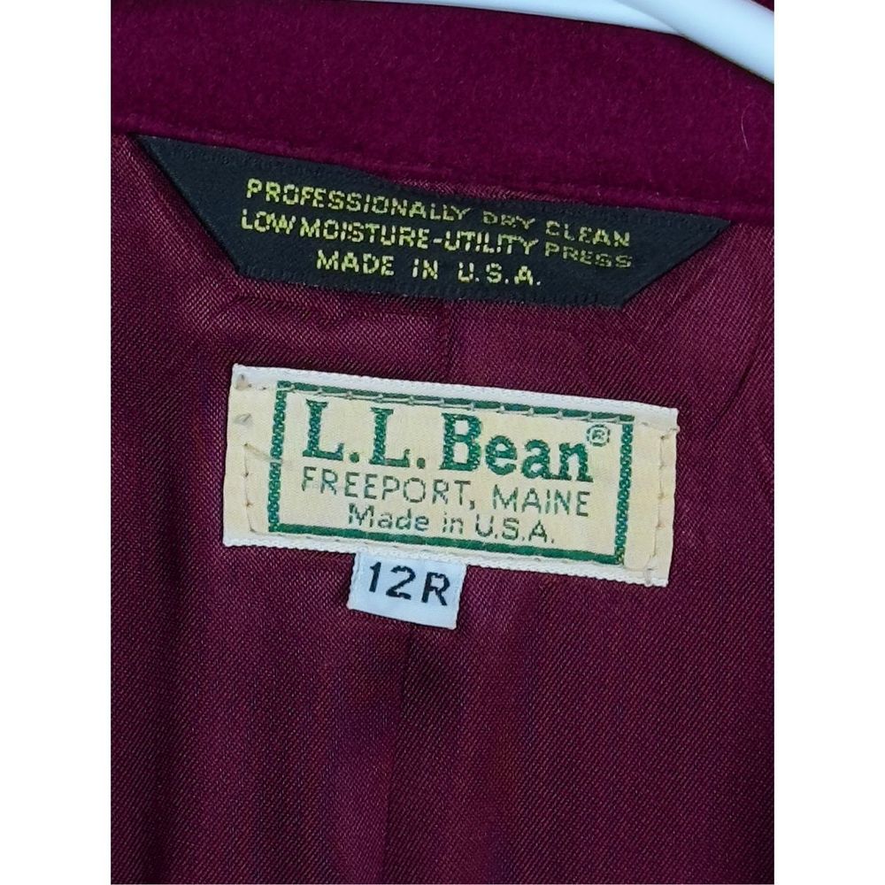 Wool Blazer Berry Colored One Button Jacket Vinta… - image 6